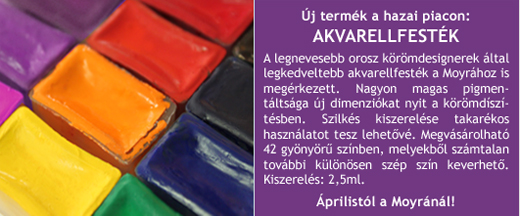 Új termék a hazai piacon: AKVARELL FESTÉK!