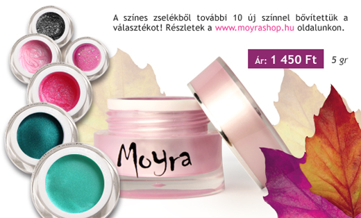 MOYRA SZÍNES ZSELÉK - FOLYAMATOSAN BŐVÜLŐ SZÍNVÁLASZTÉK!
