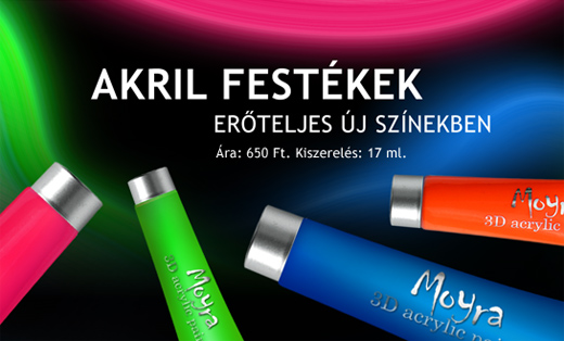 AKRIL FESTÉKEK ÚJ NEON SZÍNEKBEN!
