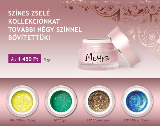 Moyra színes zselék négy új színben!