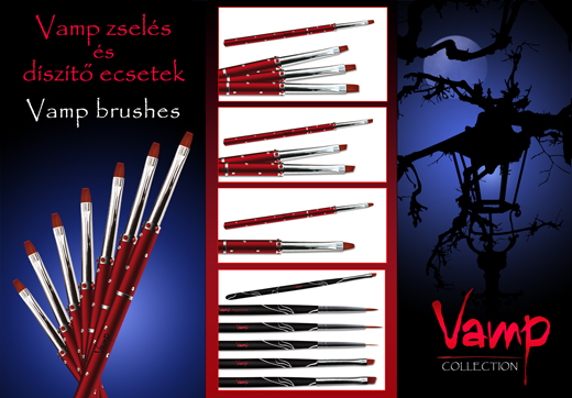 Vamp zselés és díszítő ecsetek!