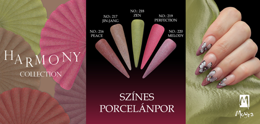 Színes porcelánporok - Harmony Kollekció!