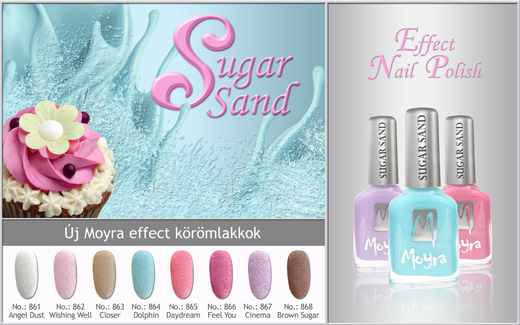 Moyra Sugar Sand effect körömlakkok!