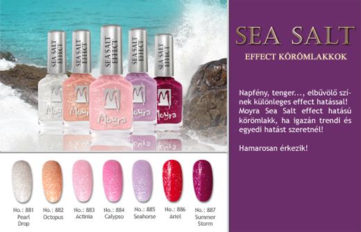 Moyra Sea Salt effect körömlakkok
