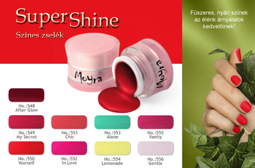 Új SuperShine Színes zselék!