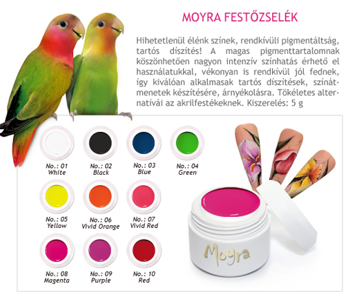 Hamarosan érkezik: Moyra festőzselék!